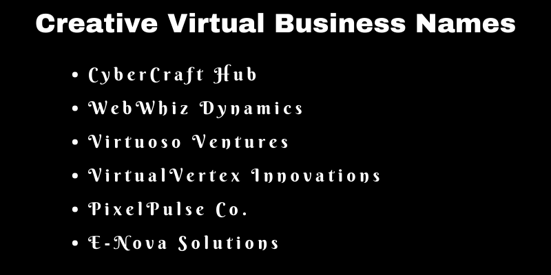 Virtual Business Names