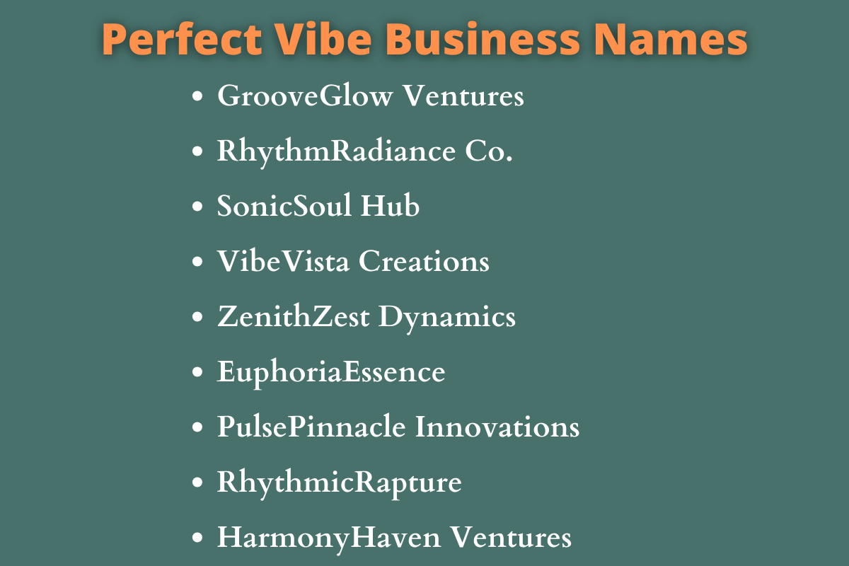 Vibe Business Names