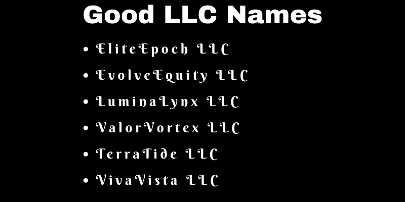 LLC Names