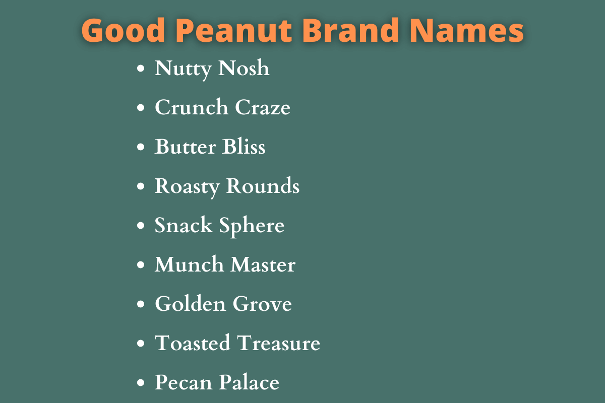 Peanut Brand Names