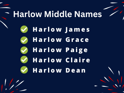 Harlow Middle Names