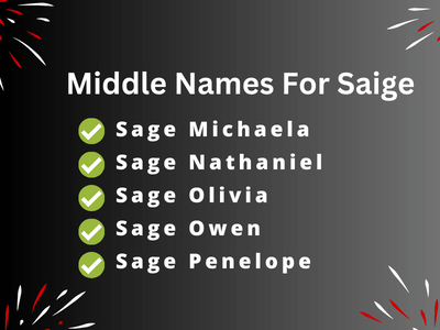 Middle Names For Saige