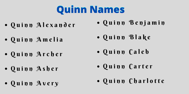 Quinn Names