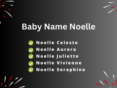 Baby Name Noelle