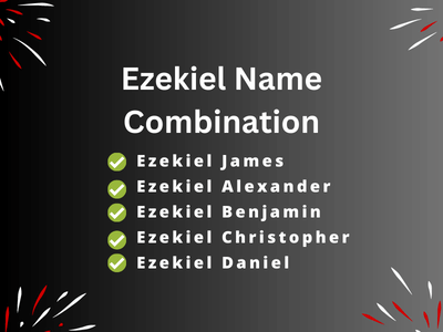 Ezekiel Name Combination