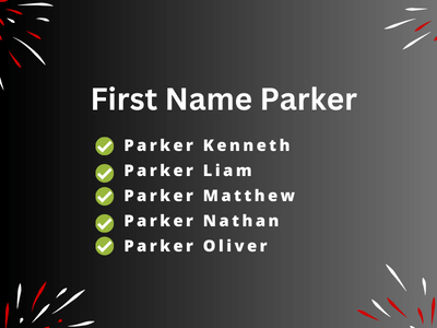 First Name Parker