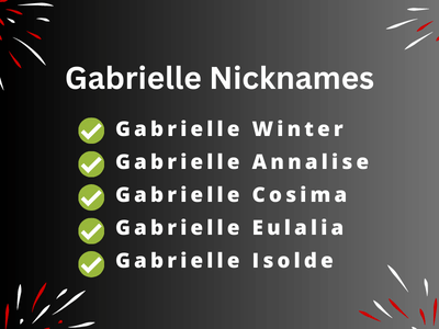 Gabrielle Nicknames