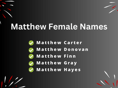 Matthew Female Names