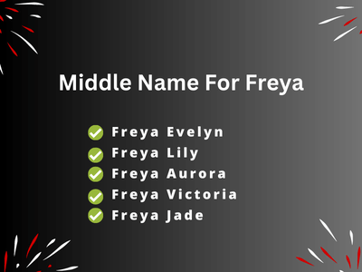Middle Name For Freya
