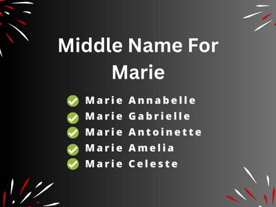 Middle Name For Marie