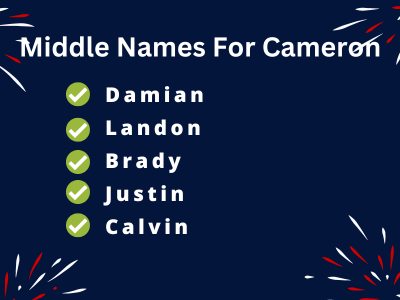 400 Catchy Middle Names For Cameron That You Will Love