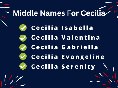 400 Cute Middle Names For Cecilia That You Will Love