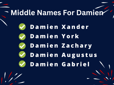 400 Creative Middle Names For Damien