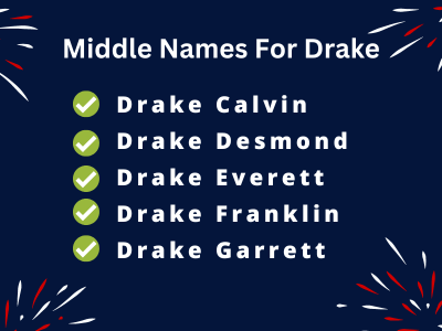 400 Cute Middle Names For Drake That You Will Love