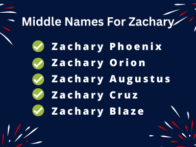 400 Classy Middle Names For Zachary