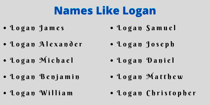 Names Like Logan