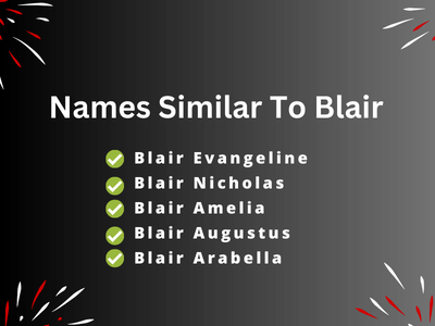 Names Similar To Blair