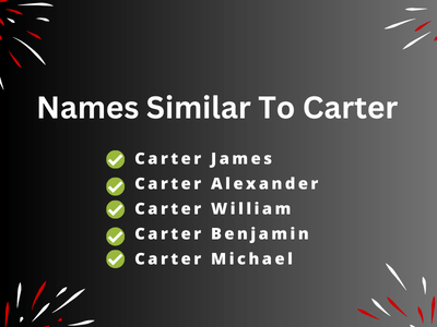 Names Similar To Carter