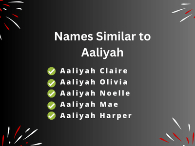 Names Similar to Aaliyah