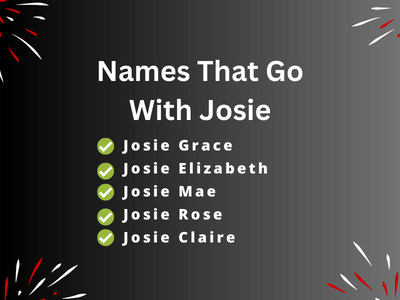Names That Go With Josie
