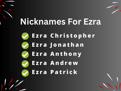 Nicknames For Ezra