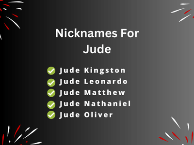Nicknames For Jude