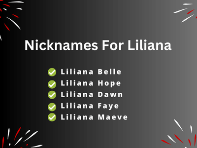 Nicknames For Liliana