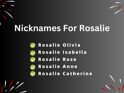 Nicknames For Rosalie