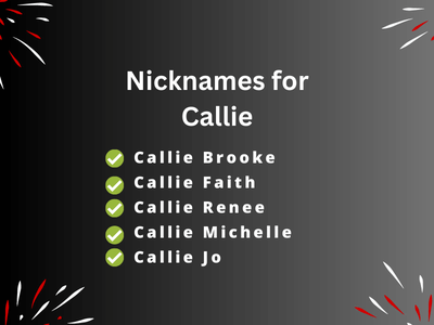 Nicknames for Callie