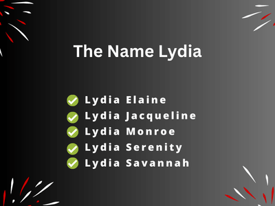 The Name Lydia