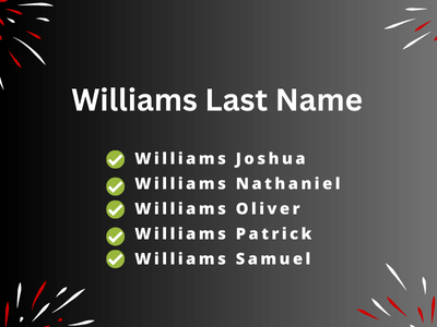 Williams Last Name