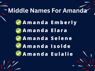  400 Unique Middle Names For Amanda