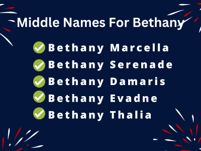 400 Unique Middle Names For Bethany