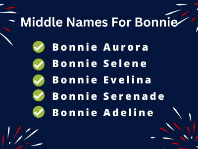 400 Best Middle Names For Bonnie