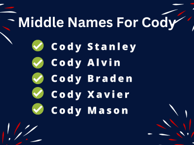 400 Amazing Middle Names For Cody