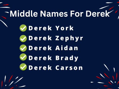 400 Classy Middle Names For Derek