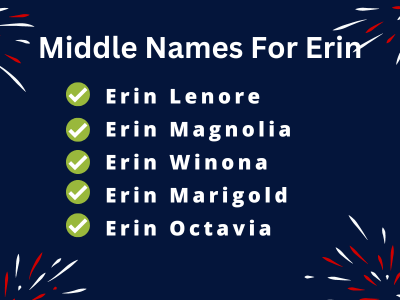 400 Amazing Middle Names For Erin