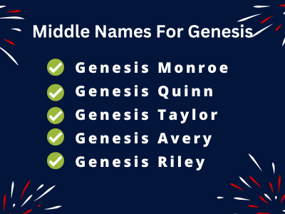 400 Best Middle Names For Genesis