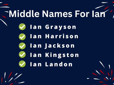 400 Creative Middle Names For Ian