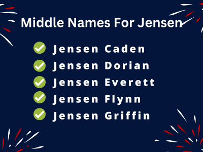 400 Unique Middle Names For Jensen