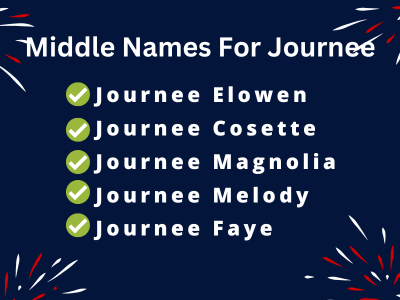 400 Best Middle Names For Journee