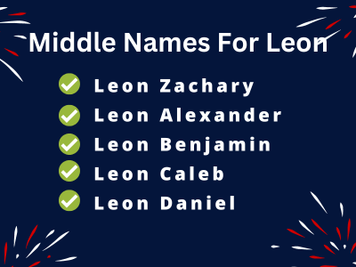400 Amazing Middle Names For Leon