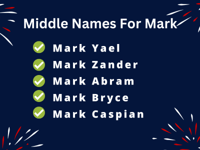 400 Cute Middle Names For Mark