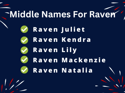 400 Middle Names For Raven