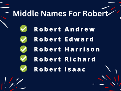 400 Creative Middle Names For Robert