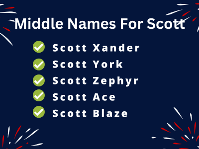 400 Classy Middle Names For Scott