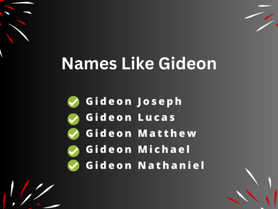 Names Like Gideon