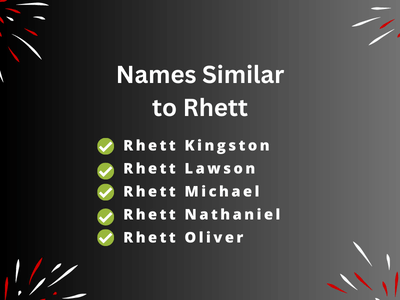 Names Similar to Rhett
