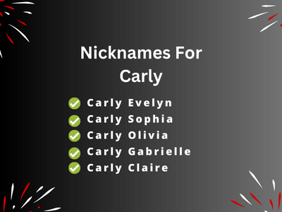 Nicknames For Carly