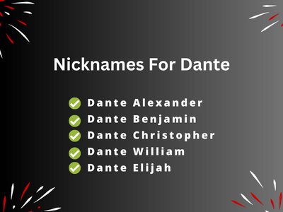 Nicknames For Dante